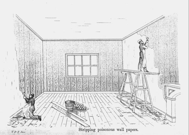 Stripping poisonous wall papers